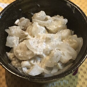 簡単絶品レシピ☆長芋と新タマネギのマッシュサラダ